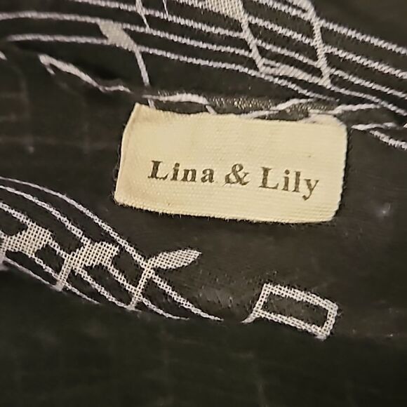 Large Lina&Lily Musical Notes Infinity Scarf - Picture 3 of 4